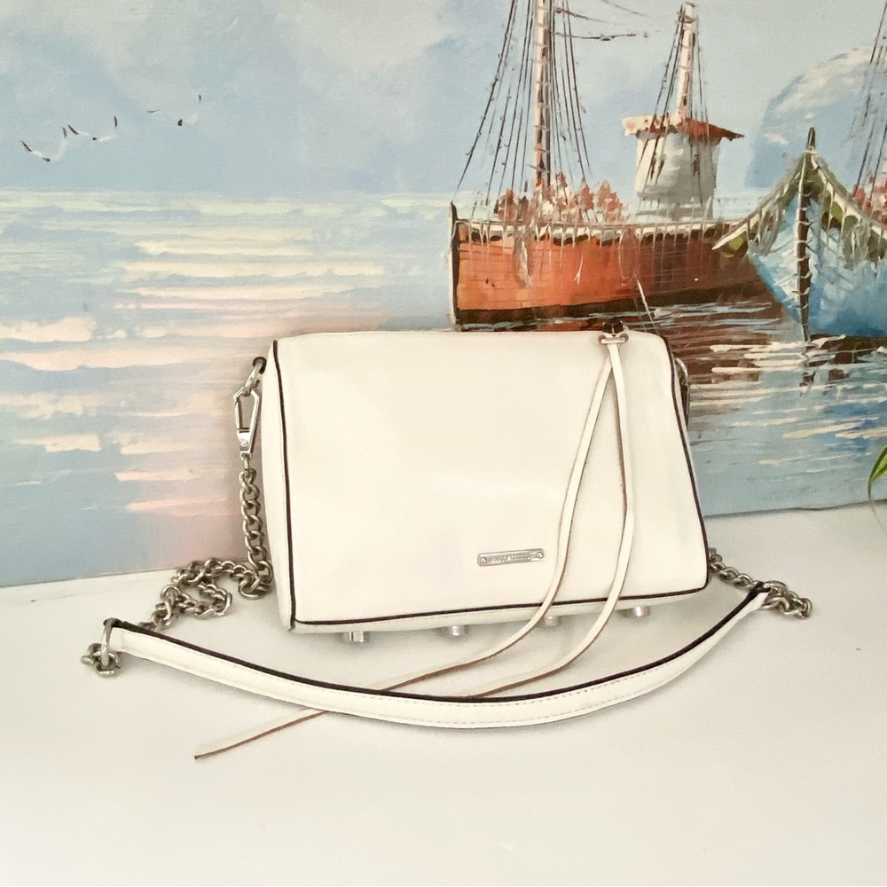 White Crossbody Shoulder Bag by Unknown Brand